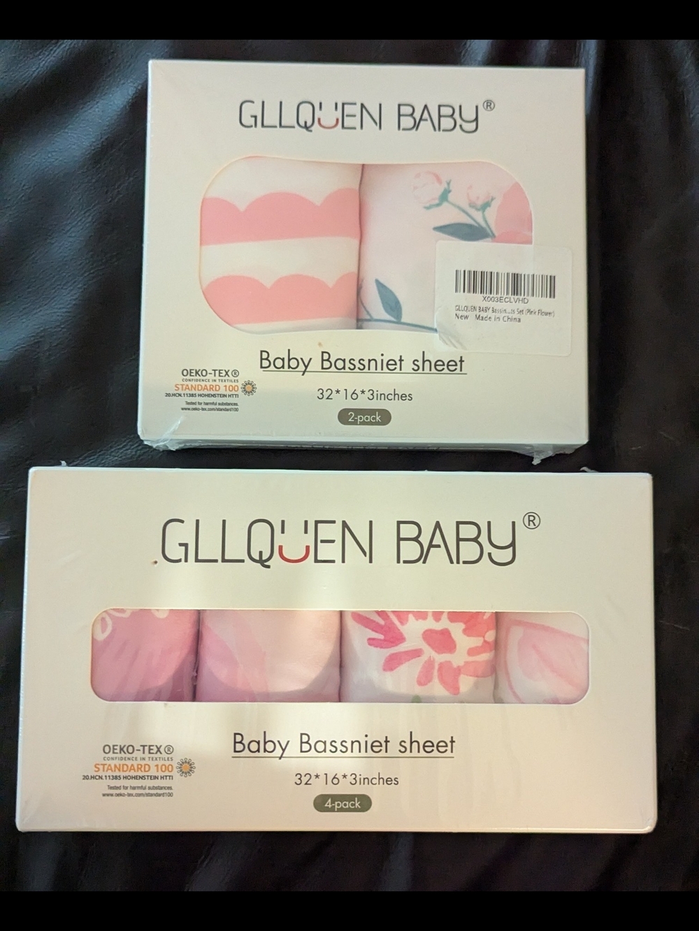 Gllquen Baby Bassinet Sheets 6 Pack Floral  Greenery 32x16x3 Universal Fit NEW